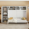 thumbnail image 2 of Lit Escamotable Grand avec Armoire - Lit Mural Gain de Place avec Placard de Rangement Intégré et Mécanisme Pliant, 2 of 22
