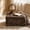 Coffee, variant on Square Storage Ottoman, Tufted Footstool with Nailhead Trim, Dark Gray Upholstered Furniture