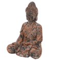 thumbnail image 3 of LuxenHome Weathered Brown MgO Meditating Buddha Statue, 3 of 7