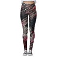 thumbnail image 4 of MKLEKYY Leggings de yoga para mujer, informales, a la moda, ajustados, con cintura alta, para ejercicio, con estampado, 4 of 4