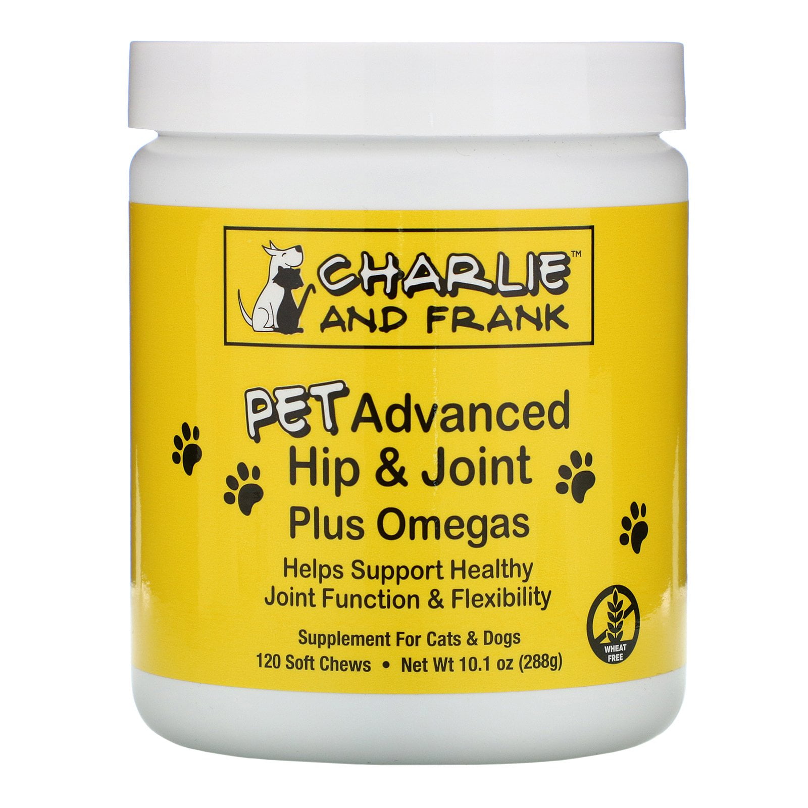 Charlie & Frank Pet Advanced Hip & Joint Plus Omegas, For Cats & Dogs