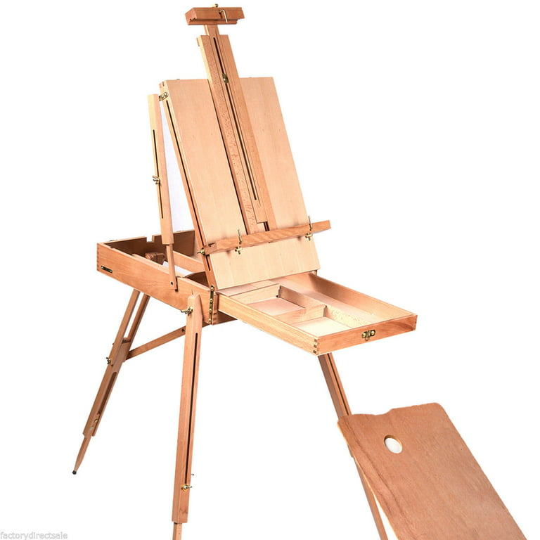 ARTIST BOX Vintage Travell Easel,wood Art Box Tabletop Scetchbox,beech  Wooden Travel Easel,portable Easel Stand Sketchbox,artist Gift 
