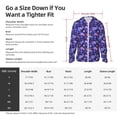 thumbnail image 4 of KLL Skull daisy purple Print Men's Women’s UPF 50+ Sun Protection Outdoor Hoodie Jacket Long Sleeve Fishing Hiking Performance Shirt-Large, 4 of 6