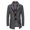 Grey, variant on EGNMCR Jackets for Men Men's Winter Coat Long Wool Coat Business Coat With Stand-Up Collar Men's Winter