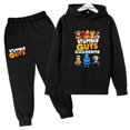 thumbnail image 2 of Conjunto de 2 piezas de sudaderas con capucha y pantalones para niños de 3 a 13 años, ropa para niños y niñas, traje divertido para primavera y otoño, 2 of 5