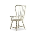 thumbnail image 2 of Bowery Hill Modern / Contemporary Spindle Back Dining Arm Chair in White, 2 of 3