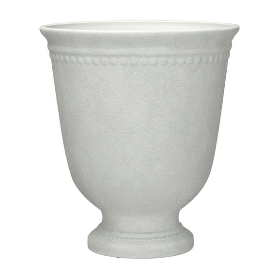 My Texas House 16 x 18.1 Inch Asti Urn White Recycled Resin Planter