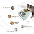 thumbnail image 5 of SHAR Ensemble de Bol pour Animaux de Compagnie Bol d'Alimentation pour Animaux de Compagnie, Bol d'Alimentation Double Inclinable à 15 °, Grand Bol d'Alimentation pour Chat Chiot (Bleu), 5 of 5