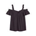 thumbnail image 4 of QGJZVUNL Womens Cold Shouler Going Out Tops Flowy Sleeve Tank Top Summer Outfits Casual V Neck T Shirts Size S, 4 of 6
