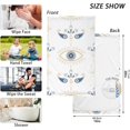 thumbnail image 2 of Coolnut 16x28 Inch Face Hand Towel Set Evil Eye Cotton Washcloths, Quick-Dry Highly Absorbent Bath Towels 2 Pcs for Bathroom Ktichen Travel SPA Gym, 2 of 6