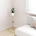 thumbnail image 2 of Acrylic Drink Table, Clear Small Round End Table for Drinks Modern Side Table for Small Spaces Sturdy & Easy to Install Drink Side/End Table for Living Room, Bedroom, Bathroom, Outdoor, 2 of 9