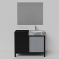 thumbnail image 5 of Zilara 42 in W Black and Grey Bath Vanity, Castle Grey Marble Top and 34 in Mirror, 5 of 11