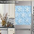 thumbnail image 3 of Yayeee Magnetic Dishwasher Cover for The Front Decoration Home Kitchen Machine Sticker Protector, Blue Snowflake, 3 of 6