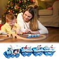 thumbnail image 6 of Weloille Christmas Wooden Train Ornament, Mini Painted Train Decoration Kids Gift Toys, Xmas Table Top Adornment for Christmas Party Kindergarten, 6 of 6