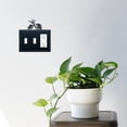 thumbnail image 2 of 1 GFI and 2 Switch Cover with Pinecone Accent, Black, 2 of 2