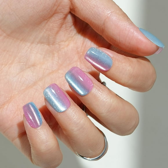 Press on Nails Jofay Fashion Short Twilight Purple 32 unidades