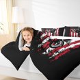 thumbnail image 4 of Manfei Teen Boys Dirt Bike Bedding Comforter Set 2pcs, Grunge USA Flag Twin Comforter Sets, Extreme Sport Bedding Set, Luxury Bedroom Decor, 4 of 8