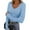 c01Blue, variant on Deep V Neck Long Sleeve Shirts for Women Ribbed Knit Going Out Tops Fitted Casual Basic Tee Fashion Spring Fall Clothes Gray L