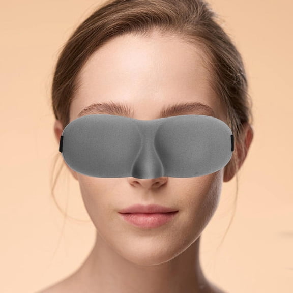 Eye for Sleeping Blackout Blindfold with Adjustable Strap Comfortable Sleep Gray
