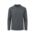 thumbnail image 5 of Enjoytime Mens T Shirts Mock Neck Stretch Long Sleeve Shirt Solid Fitted Lightweight Casual Fall Basic Tops, 5 of 6