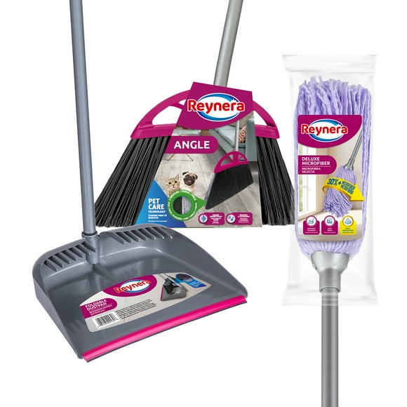 Escoba Angular REYNERA con Recogedor y Trapeador 7-0-5054