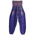 thumbnail image 4 of WXLWZYWL Women's Bohemian Yoga Pants High Waist Dancing Floral Thai Comfy Boho Harem Pants Drawstring Yoga Boho Palazzo PJ Clothing, 4 of 4