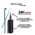 thumbnail image 3 of L'OREAL PARIS Delineador de Ojos, Infallible Liquid Matte, 04 Emeraude, 1, 11 grams, 3 of 4