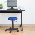 thumbnail image 2 of Norwood Commercial Furniture Adjustable-Height Colorful Mesh Rolling Utility Stool-Blue, 2 of 10
