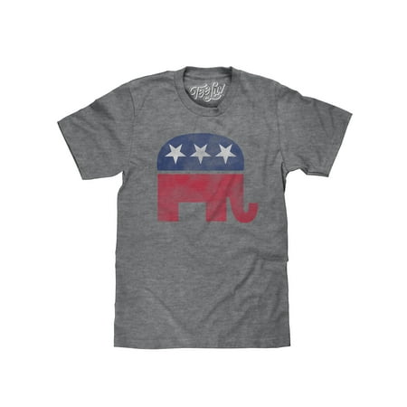 Elephant Print Tee - Tee Luv Republican Elephant Mascot T-Shirt