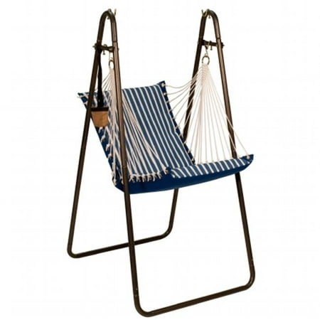 Sunbrella Hanging Chair With Stand Set 44 Blue Regatta