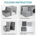 thumbnail image 5 of RYpetmia Foldable Dog Stairs,2-Step Dog Steps for Couch and High Bed,Pet Stairs with Storage and Pet House,Non-Slip Dog Ramp for Small Dogs and Cats or Pets Joints, 5 of 9