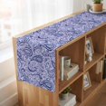 thumbnail image 6 of Table Runners 90 Inches Long Dress Scarves, Purple Navy Blue Farmhouse Coffee/Dining/Kitchen Table Runner for Living Room, Retro Botanical Abstract Art 13x90 Inch, 6 of 9