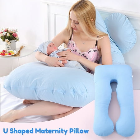 Large U Shape 50.39x29.92x5.91' Body Pillow Pregnancy Maternity Comfort Support Cushion Sleep Nursing Maternity Sleep bed Pillow Baby Care