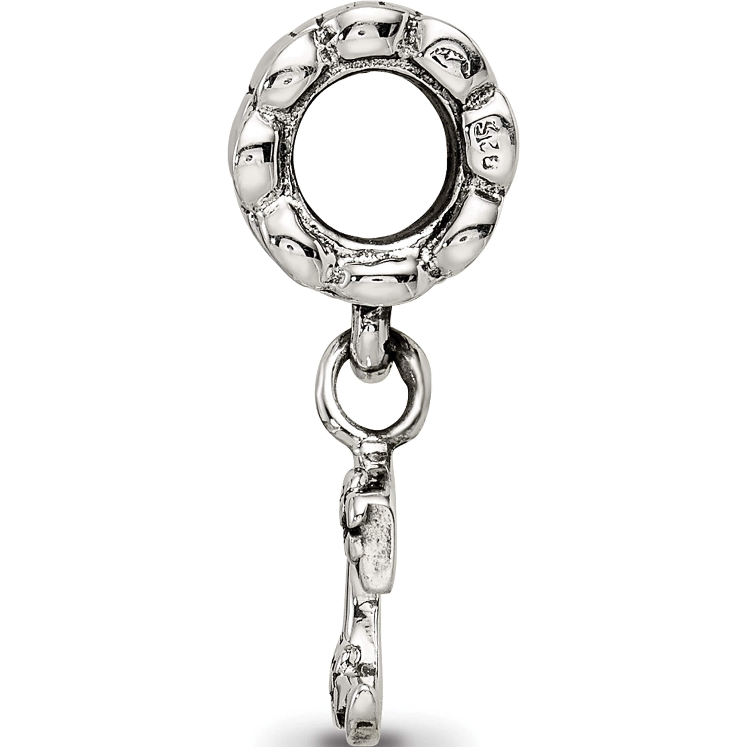 Sterling Silver Reflections Letter C Dangle Bead (18.18 X 7.27) Made In Thailand qrs1400c