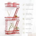 thumbnail image 2 of Fire Escape Wall Shelf Red - New York Wall Art Decorative Figure Display Floating Shelves Metal Racks for Living Room, Home Office Storage (3-Tier), 2 of 5