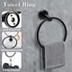 thumbnail image 3 of Juego de 4 piezas de accesorios para baño, acero inoxidable 304, juego de toallero que incluye toallero + aro para toalla + soporte para papel higiénico + gancho para toalla Juego de toallero, 3 of 5