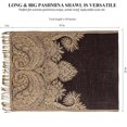 thumbnail image 3 of AIR-Pashmina Shawls Wraps Paisley for Women Soft Silky Reversible Rave Scarf Men, 3 of 4
