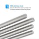 thumbnail image 3 of 12 Pieces M6 x 100mm Bar Fully Threaded Rod 304 Stainless Steel Fastener Studs for Manufacturing Automotive and Construction Industries (Silver), 3 of 5
