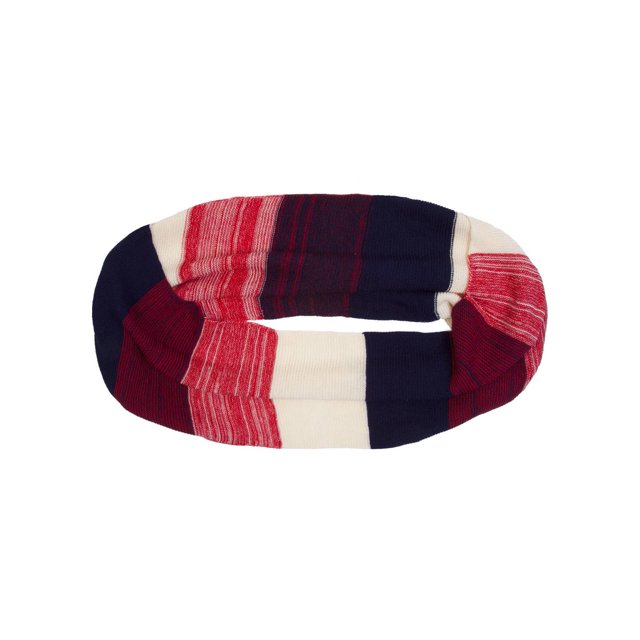 Gravity Threads Infinity Color Block Cozy Scarf, Red White Navy