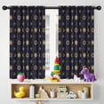 thumbnail image 5 of Blackout Kids Curtains,Dark Blue Celestial Body Pattern Childrens Insulated Curtains Set Of 2,Bedroom Essentials,Toddler Room Decor 42"x54", 5 of 5