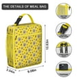 thumbnail image 3 of Honeycomb Insulated Lunch Bag Box Teen Reusable Lunch Tote Bag Water-Resistant Cooler Tote Bag Office Hiking, 3 of 6