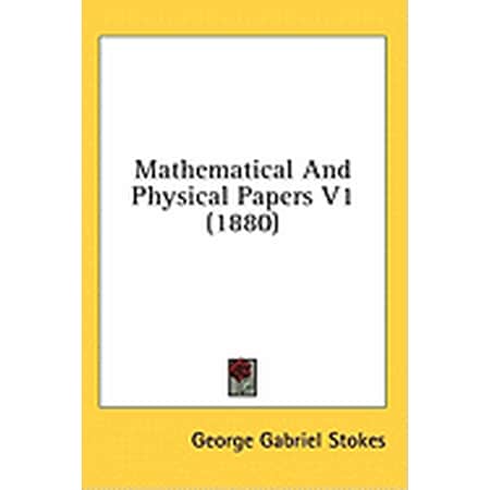 Mathematical And Physical Papers V1 (1880) (Hardcover)