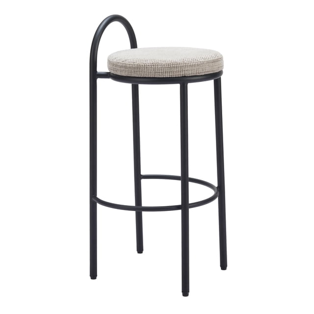 Banco de Bar Sisal Negro - Kessa Muebles