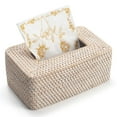 thumbnail image 2 of Funda para caja de pañuelos DECRAFTS de ratán, tejido natural, rectangular, 2 of 7