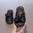 thumbnail image 3 of Toddler Little Kids Shower Pool Slide Sandals Soft-Soled Non-Slip Summer Home Slippers with Cute Bowknot, 3 of 5