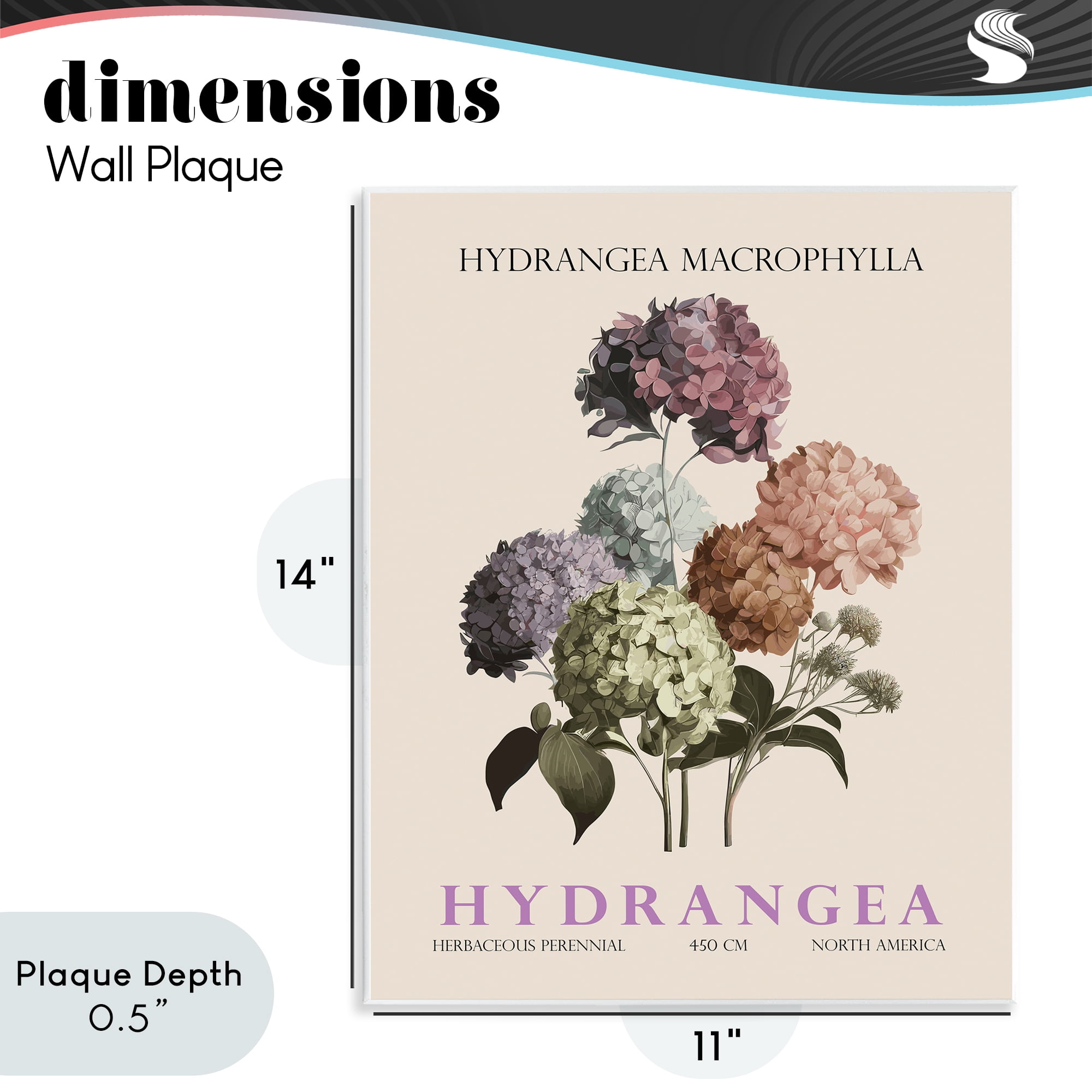 Stupell Industries Nature Hydrangea Bundle Wall Plaque Art, design by Christopher Giampietro