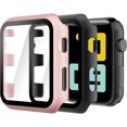 thumbnail image 1 of Paquete de 2 cajas de reloj de 42 mm (negro (película desnuda) + rosa (película desnuda)) Adepaton CJWUS-6949, 1 of 5