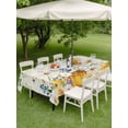 thumbnail image 4 of Outdoor Tablecloth with Umbrella Hole for Patio/Picnic/Party/Camping, Daisy Spring Floral Waterproof Table Cloth Rectangle Table Cover Washable, Farmhouse Botanical Green Leaves (52"x 70"), 4 of 8