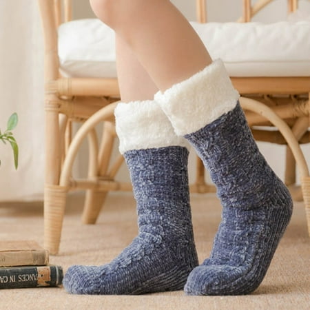 

Socks Winter Women Winter Cotton Socks Solid Thicker Anti-slip Floor Socks Carpet Socks Christmas Gifts Socks