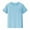 Z3 Light Blue, variant on Krdevn Kids' Short Sleeve T-Shirts 1-Pack Unisex Crew Neck Cotton Tees Breathable Quick-Dry Toddler Children's Plain Tops,Color: Orange Size: 2-3 Years